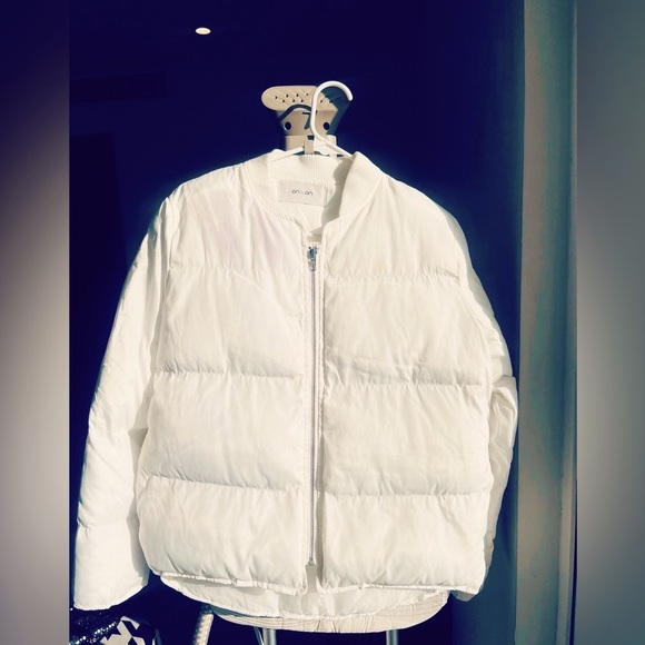 White puffer jacket unisex - Picture 4 of 4